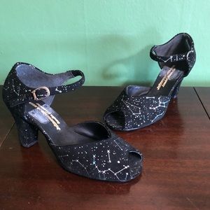 Galaxy Suede Sparkle Shoes - Size 9
